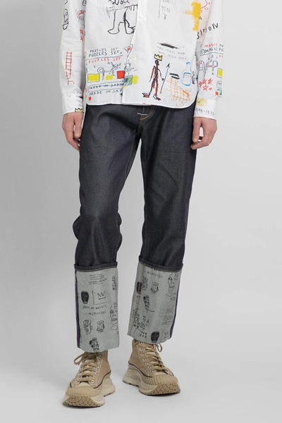 Junya Watanabe Indigo Levi's Edition Print Jeans