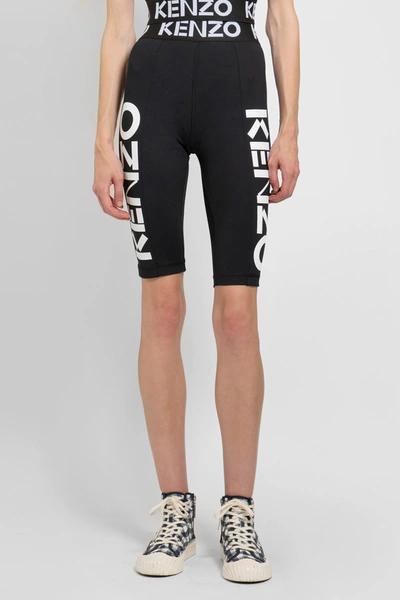 Kenzo Logo-print Legging-like Shorts In Black