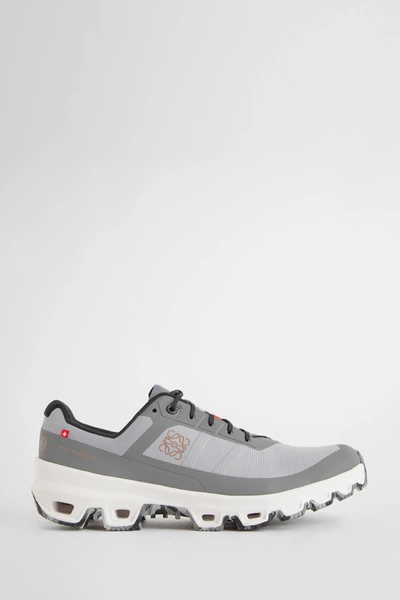 Loewe On Cloudventure Shell-trimmed Mesh Sneakers In Gray