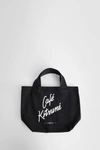 MAISON KITSUNÉ MAN WHITE TOTE BAGS