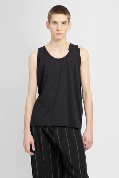 Marina Yee Black Deconstructed Tank Top