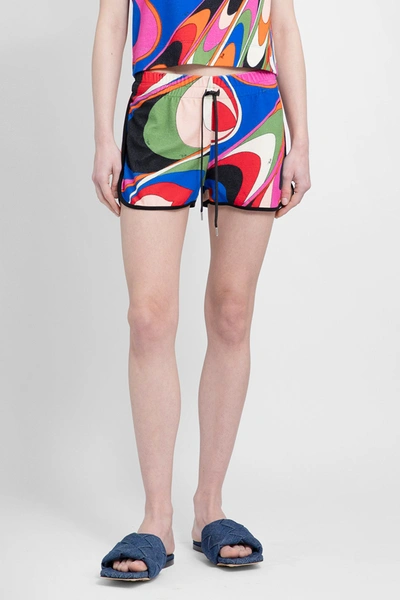 Pucci Printed Cotton-blend Shorts In Multicolor