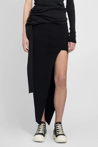 Rick Owens Woman Black Skirts