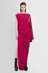 Rick Owens Edfu Gown In Cocoon Silk Blend Crepe Clothing In Pink