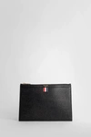 THOM BROWNE MAN BLACK CLUTCHES & POUCHES