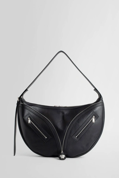 Versace Repeat Large Shoulder Bag In Black