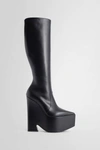 Versace Black Tempest Knee High Platform Boots In Black