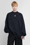 Vetements Two-tone Oversized Wool Sweater In Multicolor
