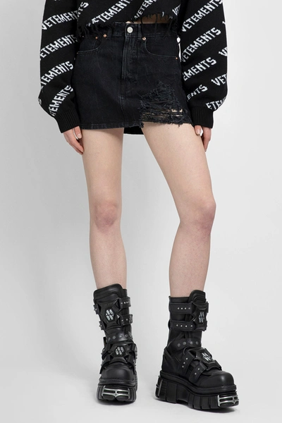 Vetements Woman Black Skirts