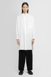 Yohji Yamamoto Langes Hemd Mit Tab-kragen In White