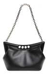 ALEXANDER MCQUEEN THE PEAK LEATHER SHOULDER BAG