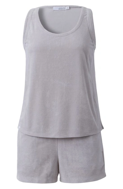 Barefoot Dreams ® Cozyterry Luxechic Tank & Shorts Pajamas In Fog Gray