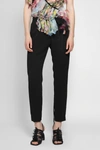 Dries Van Noten Black Viscose Trousers In Black