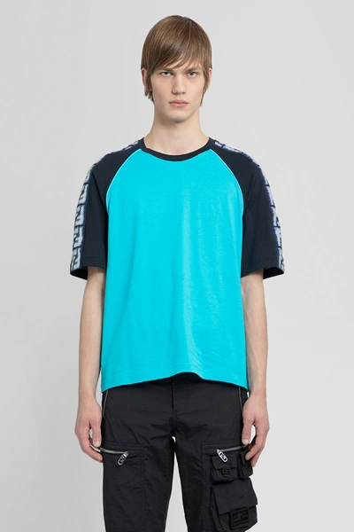 Fendi T-shirt In Light Blue,black