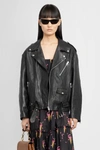 GUCCI WOMAN BLACK LEATHER JACKETS