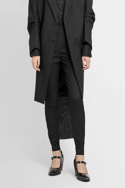 Prada High-waisted Slim-cut Trousers In Schwarz