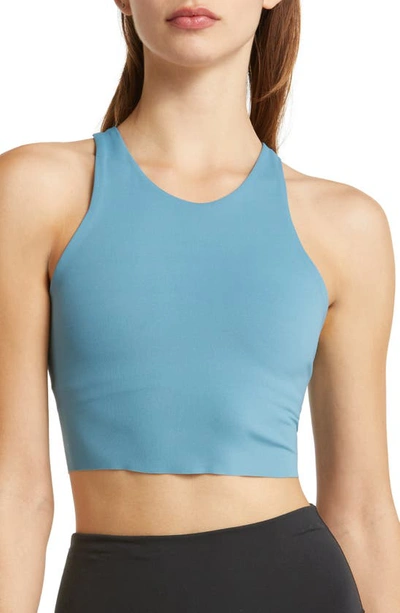 Nike Swoosh Luxe Dri-fit Sports Bra In Black