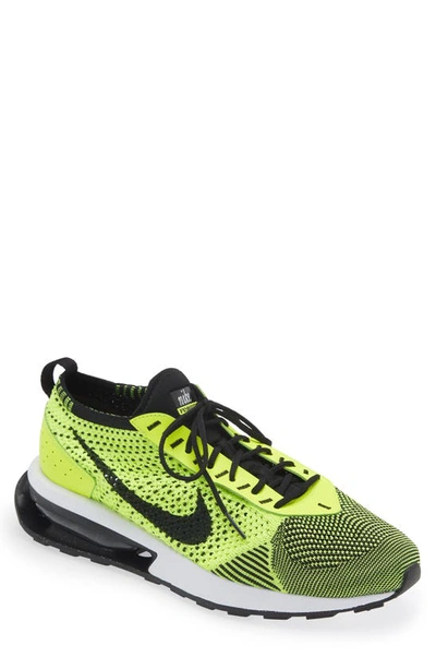 Nike Air Max Flyknit Racer "volt" Sneakers In Volt/white/sequoia/black