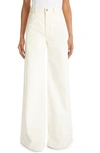 CHLOÉ RECYCLED COTTON BLEND WIDE LEG JEANS