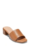 COLE HAAN CALLI SINGLE BAND BLOCK HEEL SLIDE SANDAL