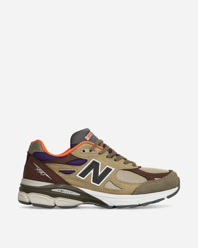 New Balance Gray Made In Usa 990v3 Sneakers In Brown