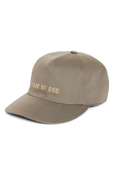 Fear Of God Eternal Cotton Twill Baseball Cap In Dusty Concrete