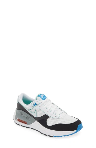 Nike Kids' Air Max Systm Sneaker In White/ Platinum/ Black/ Grey