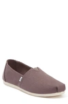 Toms Ash Canvas Belmont Flat In Grey