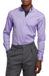 Ralph Lauren Washed Pinpoint Oxford Shirt In Lavender