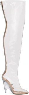 Yeezy Tubular Clear Over-the-knee Boots (season 4)