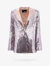Rotate Birger Christensen Catheriiina Sequin Blazer In Beige