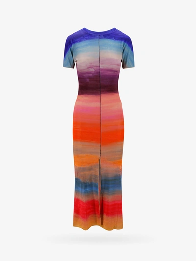 Marni Dyed Ombre Fitted Sheath Dress In Multicolor