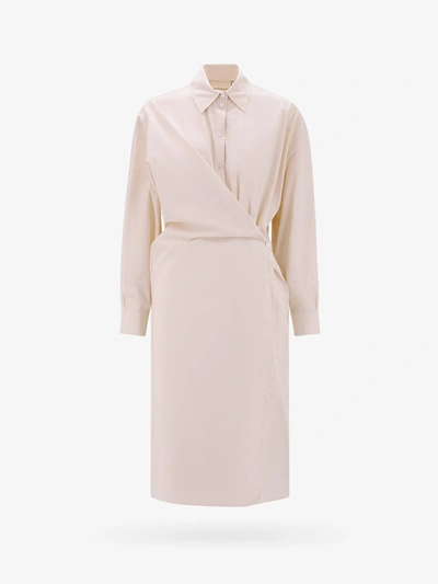 Lemaire Dress With Twist Detail In Cream