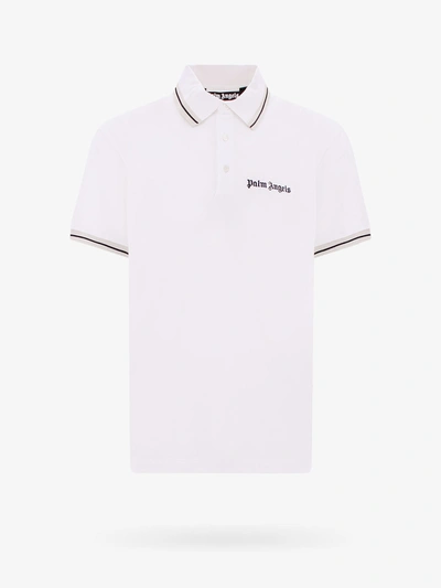 Palm Angels Embroidered Logo Shirt In White