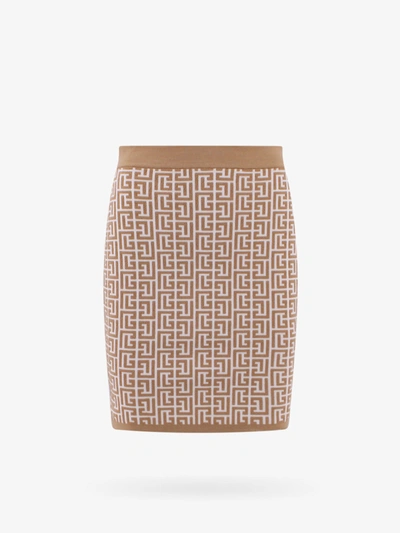 Balmain Mini Skirt In Multi-colored