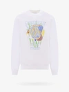 Casablanca Sweatshirt With Fond Marin Logo Prin In White Cotton Man In White