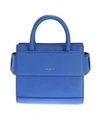 Givenchy Horizon Nano Grained Leather Satchel Bag In Blue