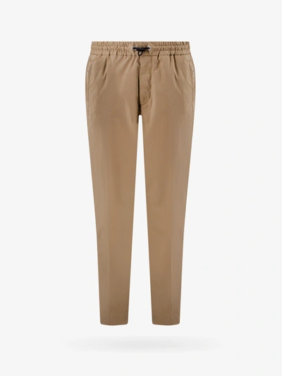 Moncler Mid-rise Cotton Trouser In Beige