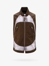 Stone Island Shadow Project Devore Vest In Brown