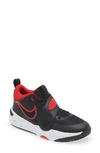 Nike Team Hustle D 11 Big Kids' Basketball Shoes In University Red/black/white