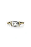 LAGOS CAVIAR COLOR WHITE TOPAZ RING