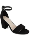 Sugar Machelene Womens Ankle Strap Block Heel Heels In Black