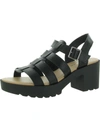 Sun + Stone Daisee Womens Faux Leather Platform Block Heels In Multi