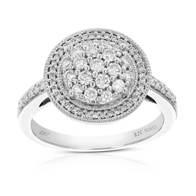 Vir Jewels 5/8 Cttw Round Cut Lab Grown Diamond Engagement Ring .925 Sterling Silver Prong Set