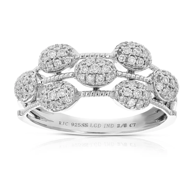 Vir Jewels 3/8 Cttw Round Cut Lab Grown Diamond Engagement Ring .925 Sterling Silver Prong Set