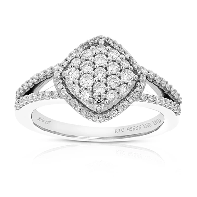 Vir Jewels 2/3 Cttw Round Cut Lab Grown Diamond Engagement Ring .925 Sterling Silver Prong Set