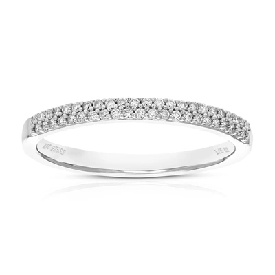Vir Jewels 1/6 Cttw Round Cut Lab Grown Diamond Wedding Band For Women .925 Sterling Silver Prong Set