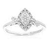 VIR JEWELS 1/6 CTTW ROUND CUT LAB GROWN DIAMOND ENGAGEMENT RING .925 STERLING SILVER PRONG SET