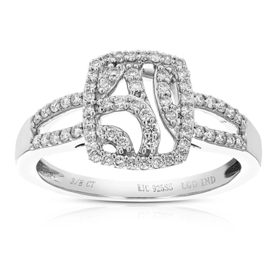 Vir Jewels 1/3 Cttw Round Lab Grown Diamond Prong Set Wedding Engagement Ring .925 Sterling Silver