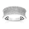 Vir Jewels 1 Cttw Round Lab Grown Diamond Engagement Ring .925 Sterling Silver Prong Set